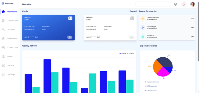 bankdash dashbord